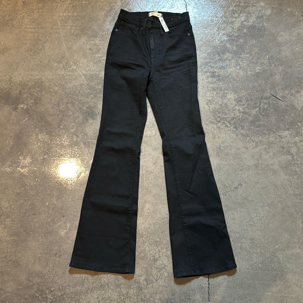 Madewell Skinny Flare Jeans: Black Denim - Size 25 *NEW WITH TAGS*
